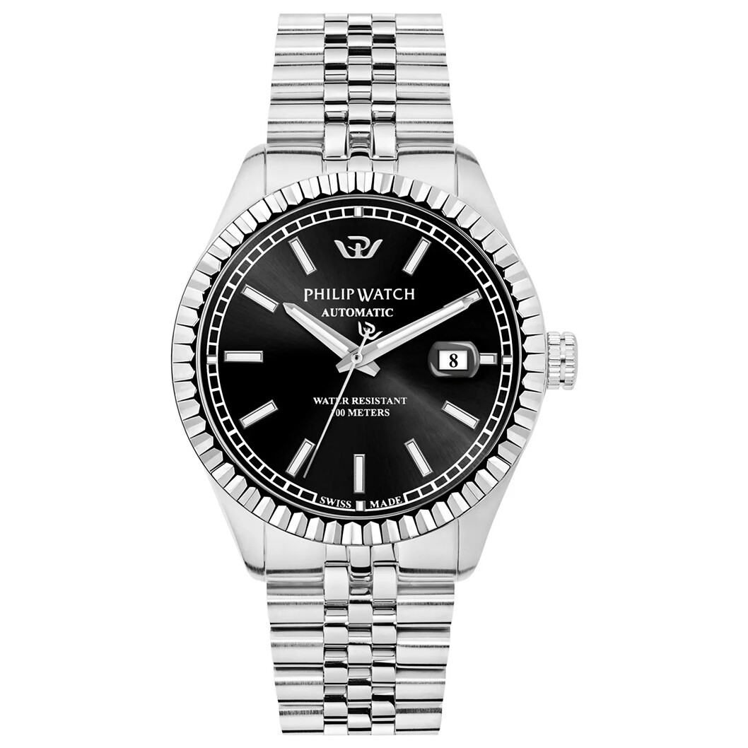 Orologio Uomo Philip Watch Caribe Automatico Nero R8223597023 NUOVO E ORIGINALE