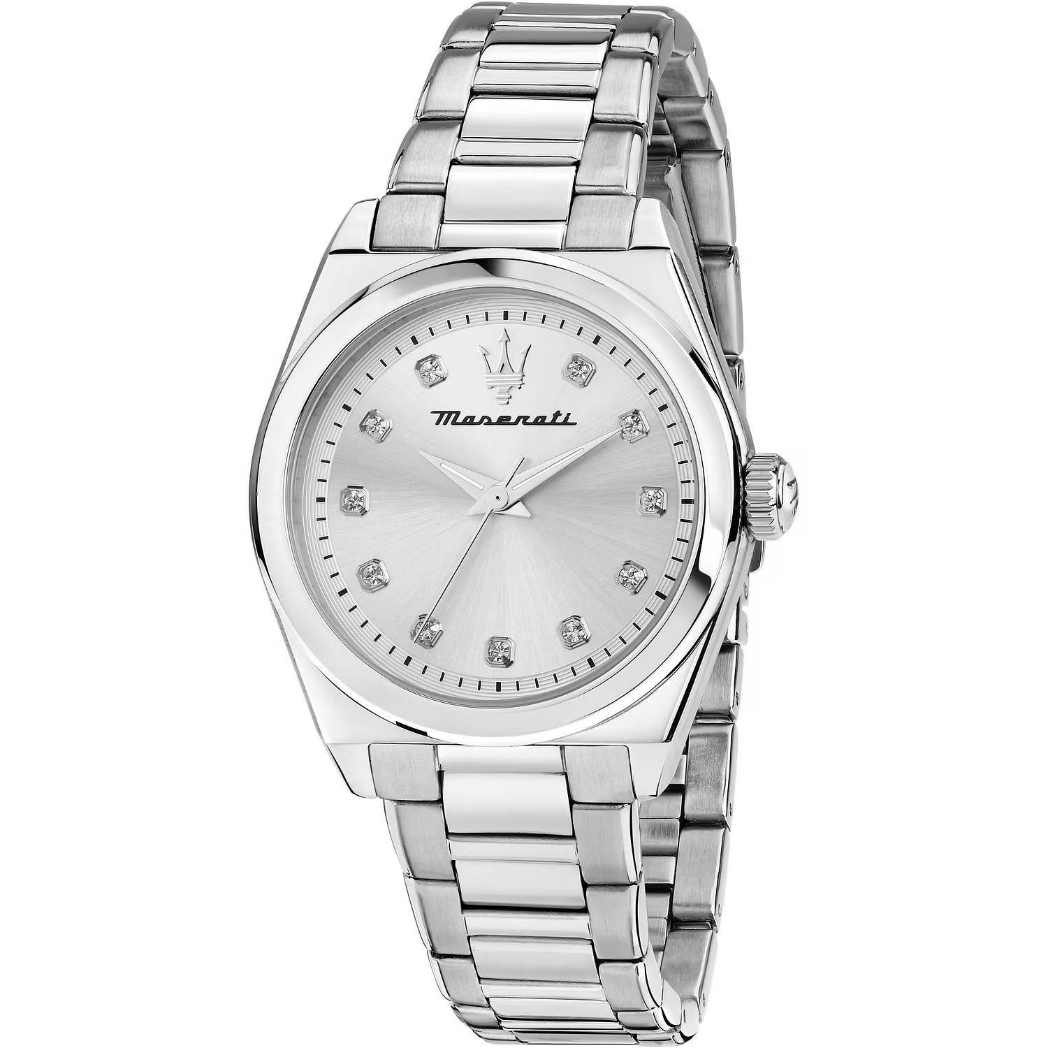 Orologio Maserati Velocità Silver r8853152503 Watch Acciaio Donna 35mm Zirconi