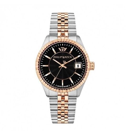 OROLOGIO PHILIP WATCH CARIBE Uomo ARGENTO ROSA Multifunzione R8253597070 NUOVO!!