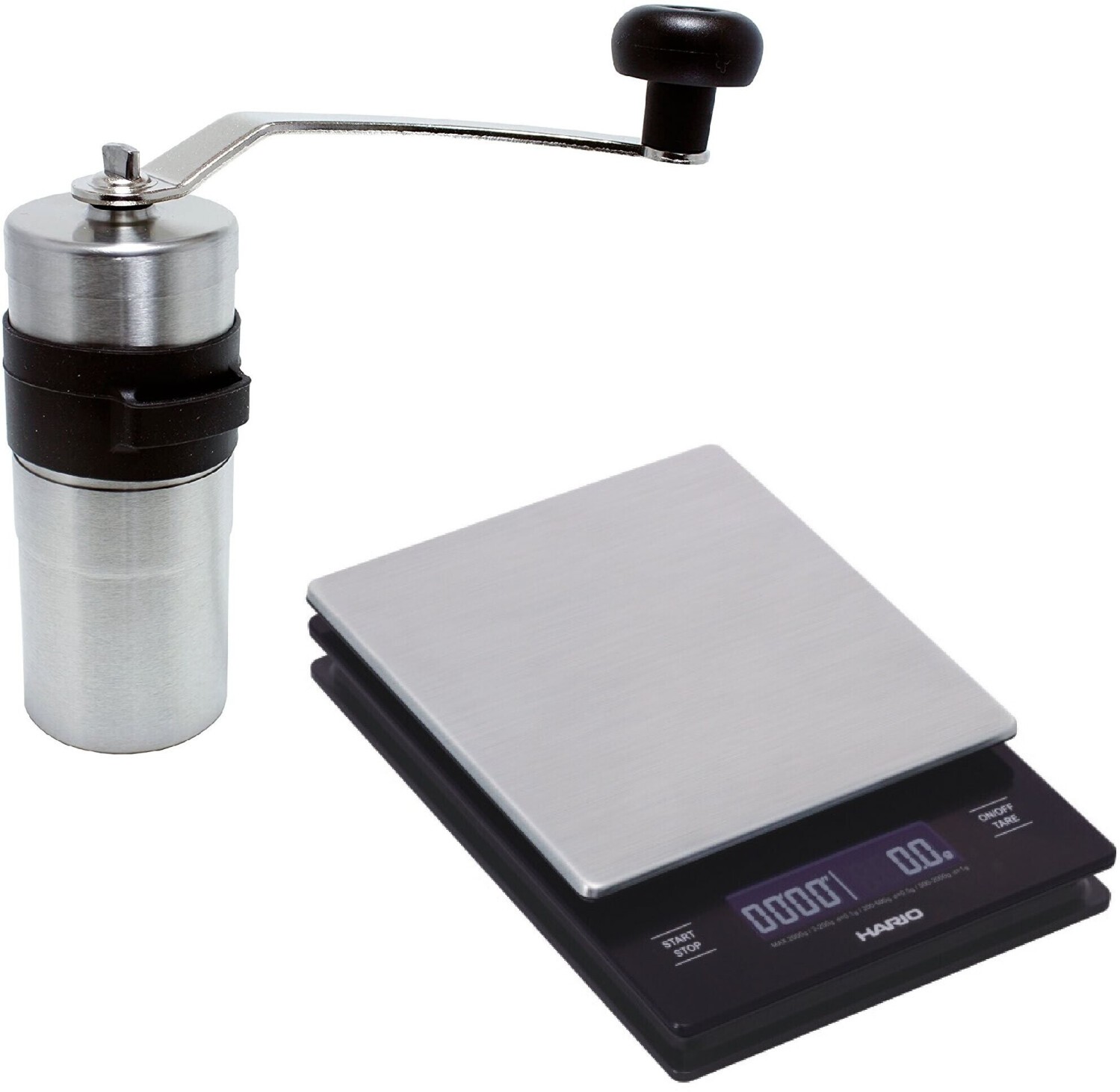 Macinacaffè Porlex Mini a 2 mani in acciaio inox con macina in ceramica