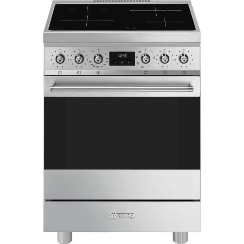 Smeg Cucina a Induzione 4 Fuochi Forno Elettrico 60x60 cm Inox C6IMXM2 Sinfonia