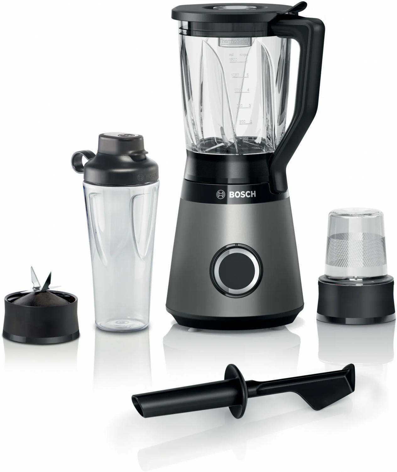 Bosch Frullatore 1.5 Litri 1200 Watt Nero/Argento MMB6177S VitaPower Serie 4