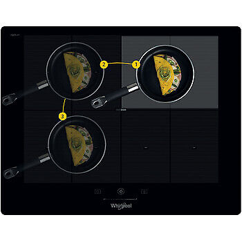 WHIRLPOOL SMP 658C/NE/IXL PIANO COTTURA INDUZIONE 4 ZONE 65 CM 6 SENSO VETRO