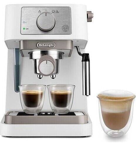 Macchina Caffè Espresso Manuale Cialde ESE Bianco EC260.W Stilosa De Longhi