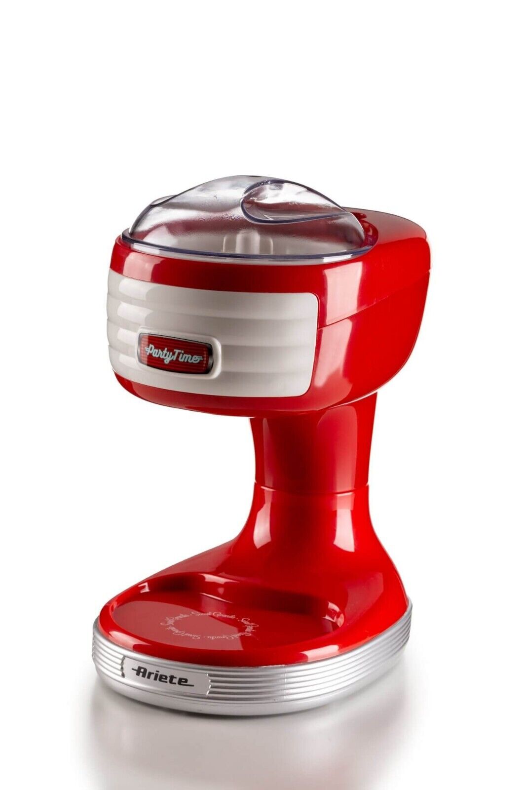 Ariete Ice Crusher Party Time rossa 76 per granite e cocktails tritaghiaccio