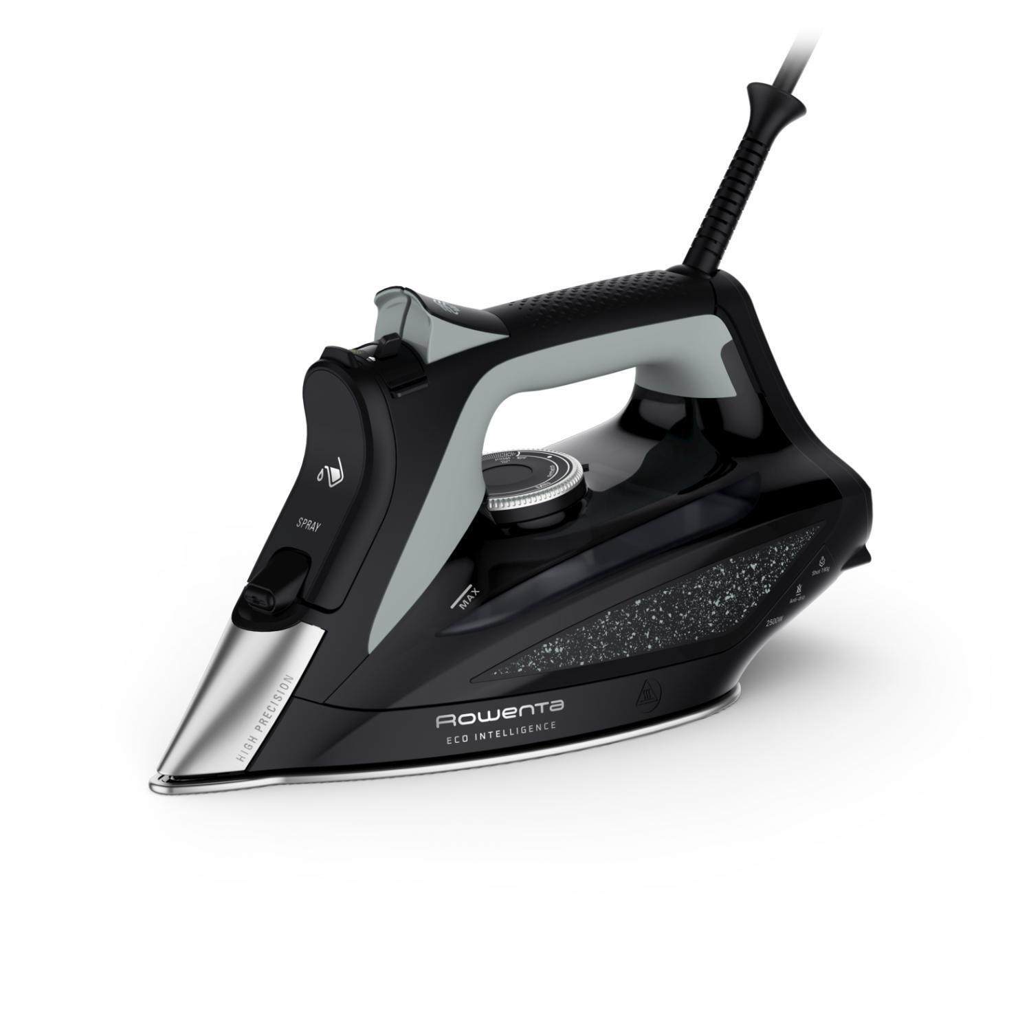 Rowenta Ferro da Stiro a Vapore 2500 W Microsteam 400 HD 3De Laser Nero DW6340