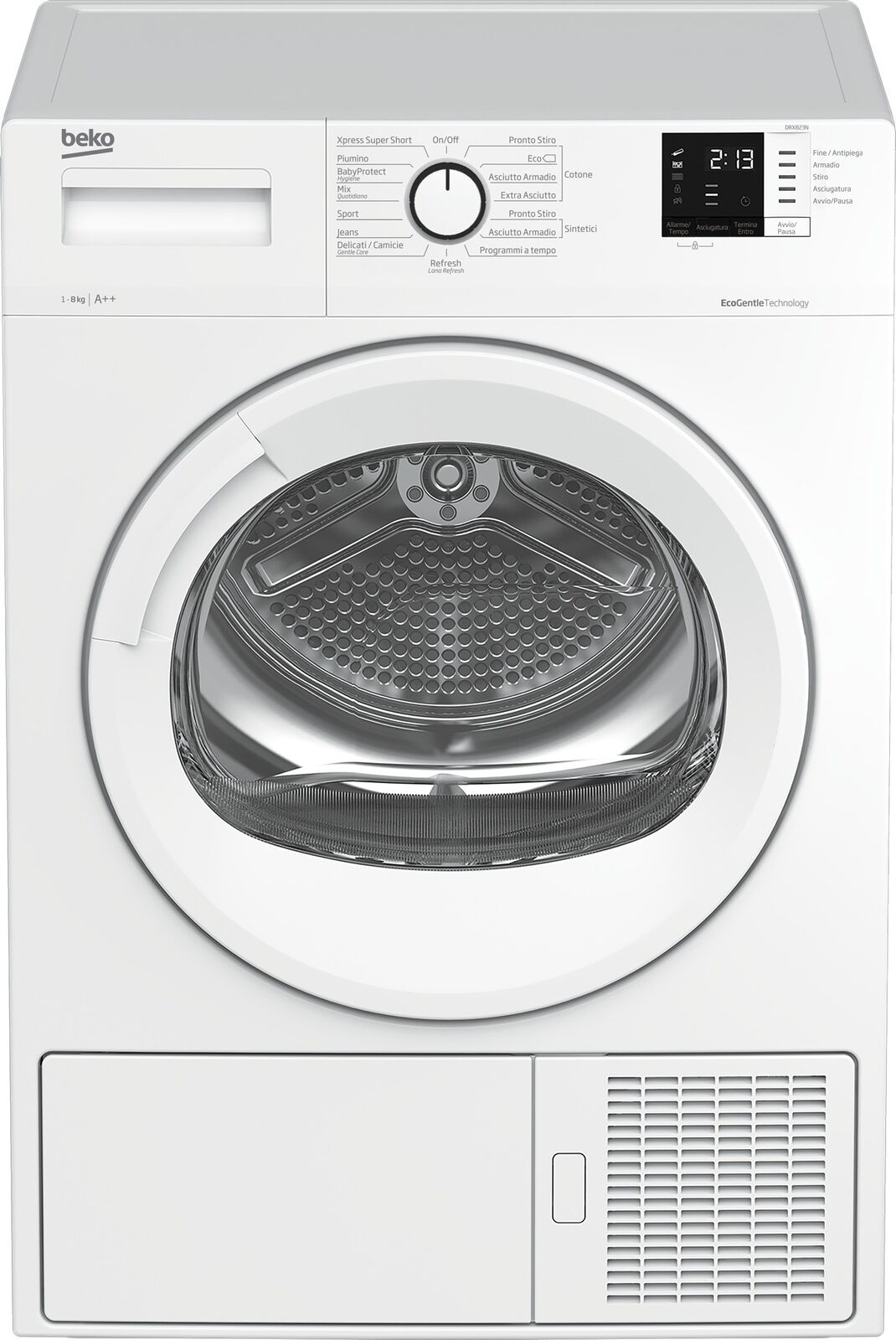 Beko DRX823N asciugatrice Libera installazione Caricamento frontale 8 kg A++