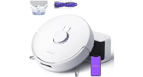 Robot Aspirapolvere Lava e Aspira 7800 Pa 280 ML FREO X PLUS WH NARWAL