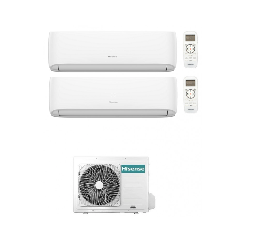 Condizionatore Hisense Hi-Comfort R 32 Dual Split 7000+9000 Btu +2AMW35U4RRA