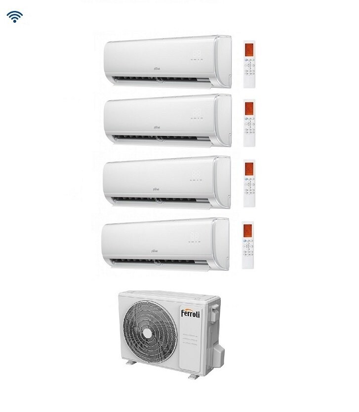 Condizionatore Climatizzatore Ferroli Quadri Giada M 9000+9000+9000+12000 BTU Co