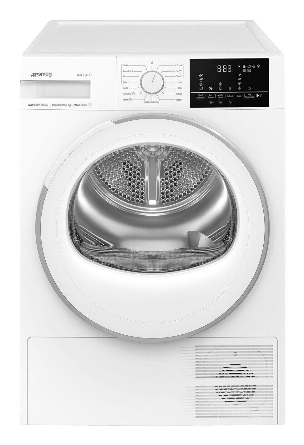 Smeg Asciugatrice a Pompa di Calore 10 Kg A+++ Inverter 67 cm Vapore DN03SE
