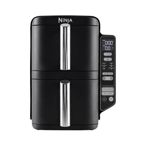 Ninja Friggitrice ad Aria 7.6 Litri 2470 Watt con Doppio Cestello Nero SL300EU