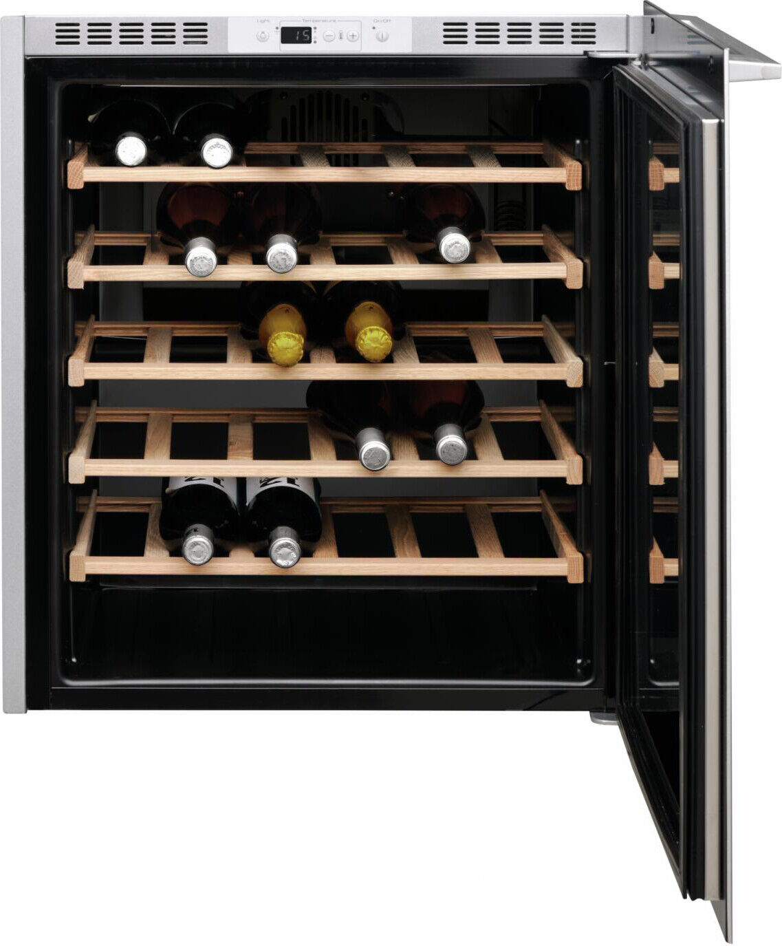 Whirlpool Cantinetta Vino da incasso 36 bottigle Classe G legno W7 WC711 0