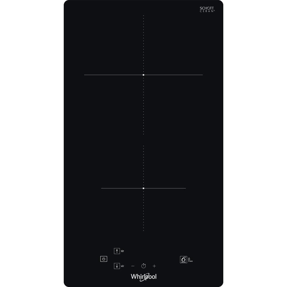 Whirlpool Piano Cottura Induzione 2 Fuochi 28 cm Vetroceramica Nero WS Q0530 NE