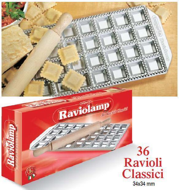 IMPERIA RAVIOLAMP - FORMINE STAMPI RAVIOLI - 36 RAVIOLI CLASSICI - MOD.4308