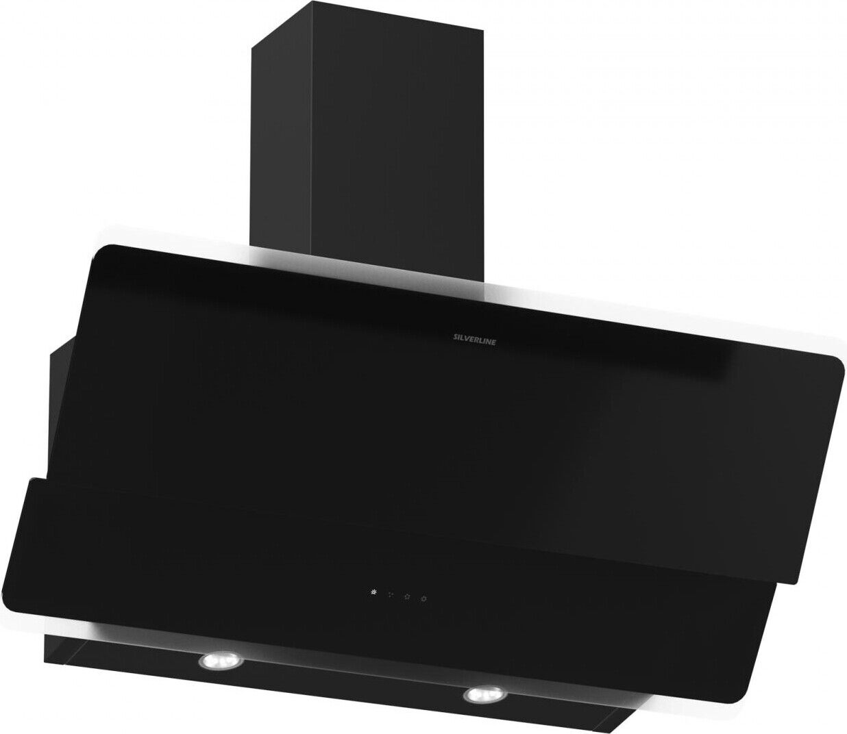 Silverline Cappa Cucina Aspirante a Parete 80 cm Classe A Nero 3490.8.733.01
