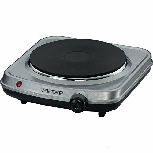 Eltac EK 18 - Piano cottura elettrico, in acciaio INOX, larghezza: 18 cm, con pr