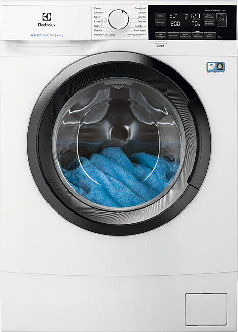 Electrolux Lavatrice Slim 7 Kg Classe F 54 cm 1200 Giri Vapore EW6S372IK