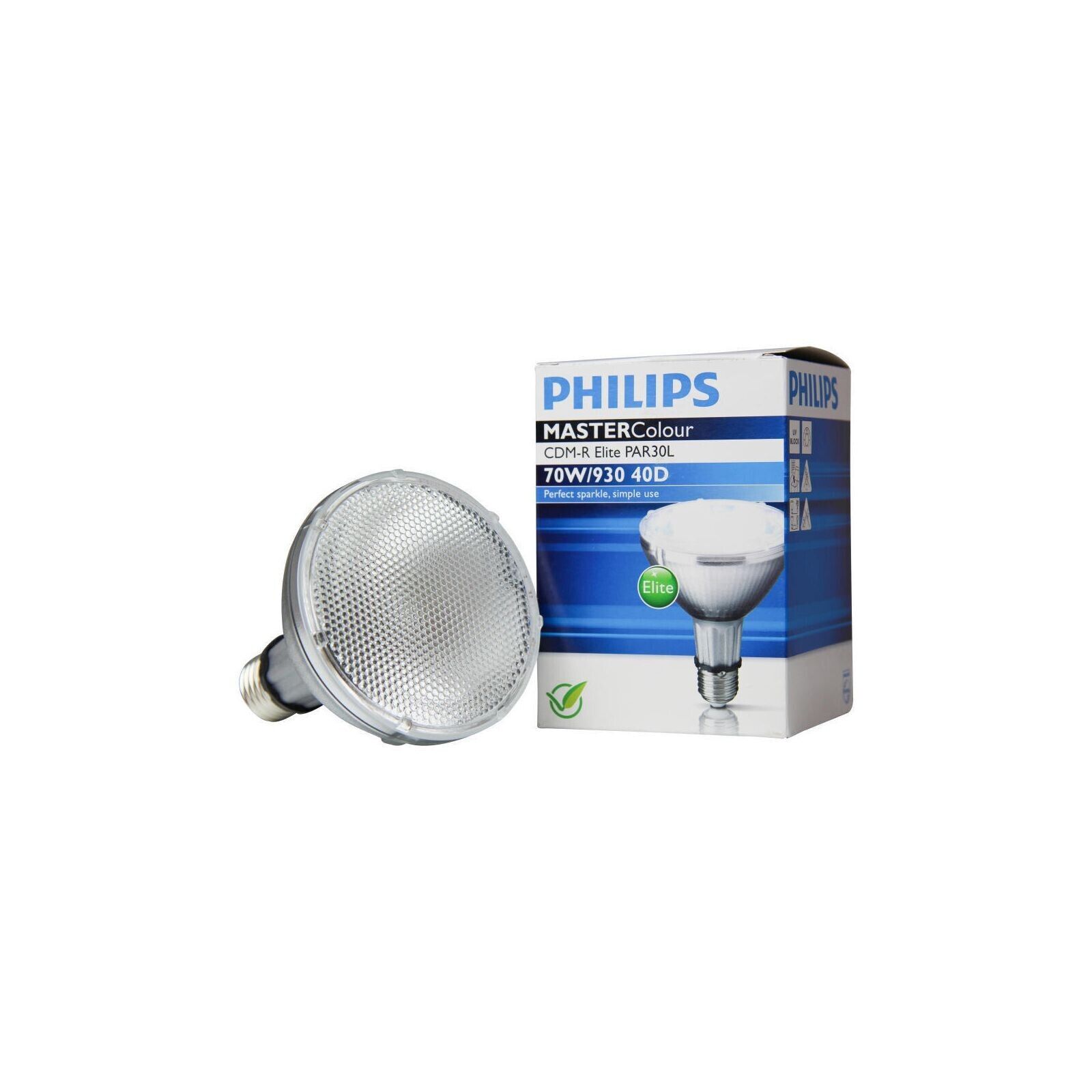 PHILIPS MASTERColour E27 CDM-R Elite PAR30L 70W 40D-930 Luce Calda Vetrina Negoz