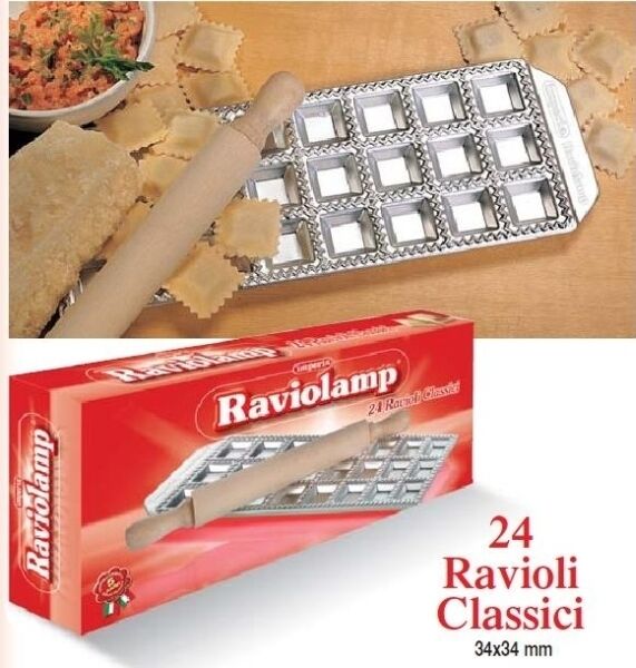 IMPERIA RAVIOLAMP - FORMINE STAMPI RAVIOLI - 24 RAVIOLI CLASSICI - MOD.4304