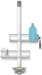 Simplehuman BT1101 Portaoggetti per doccia in acciaio inossidabile opaco e allum