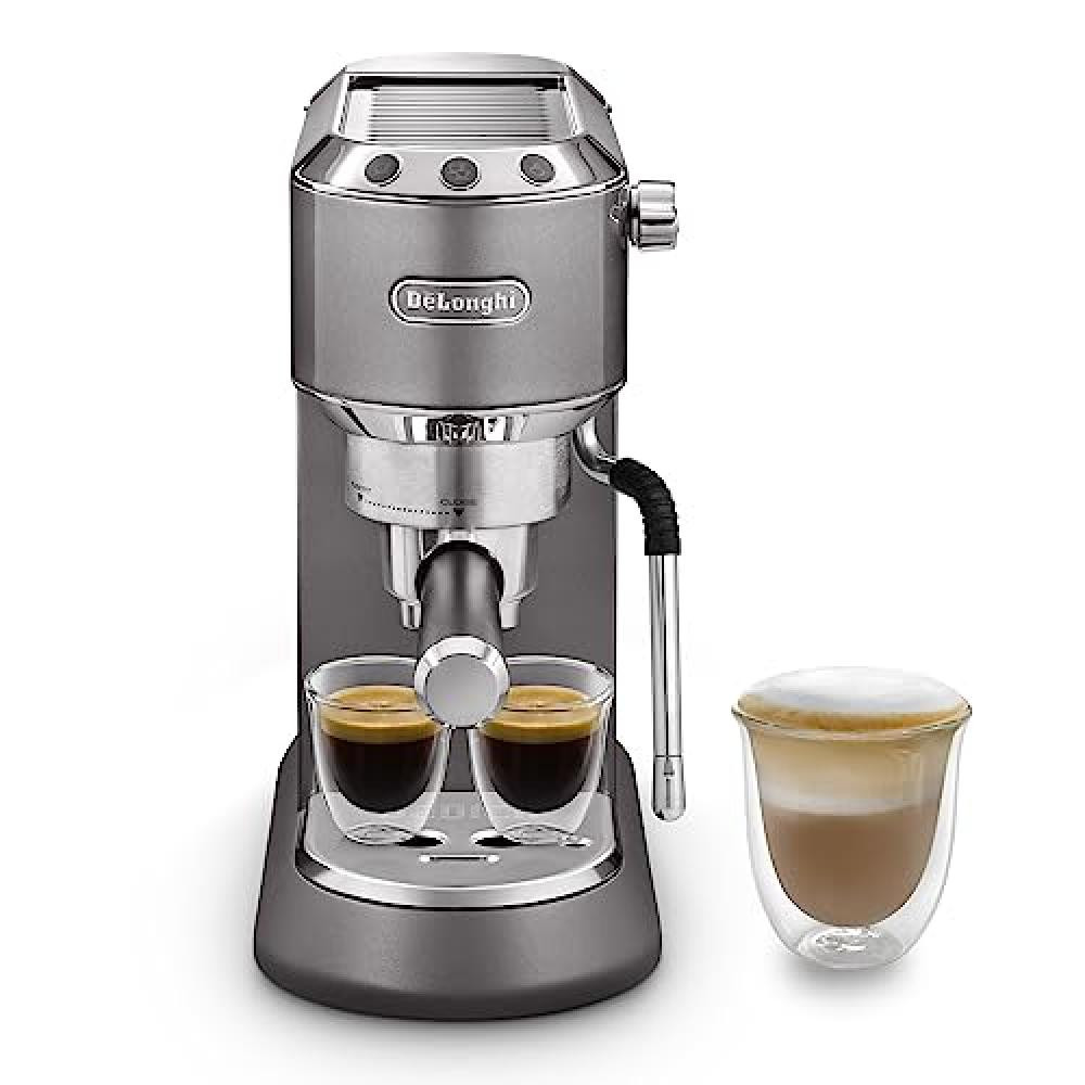 De'Longhi Dedica Arte EC 885.GY, Maccchina da Caffè Manuale, Macchina per Espre