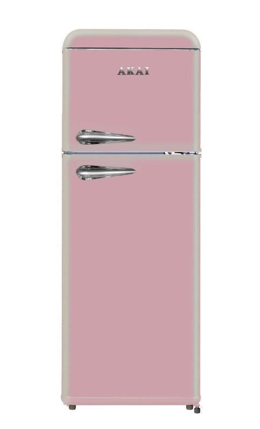 AKAI FRIGO VINTAGE ROSA CLASS240KPK PINK 2PORTE 'F' 147X55