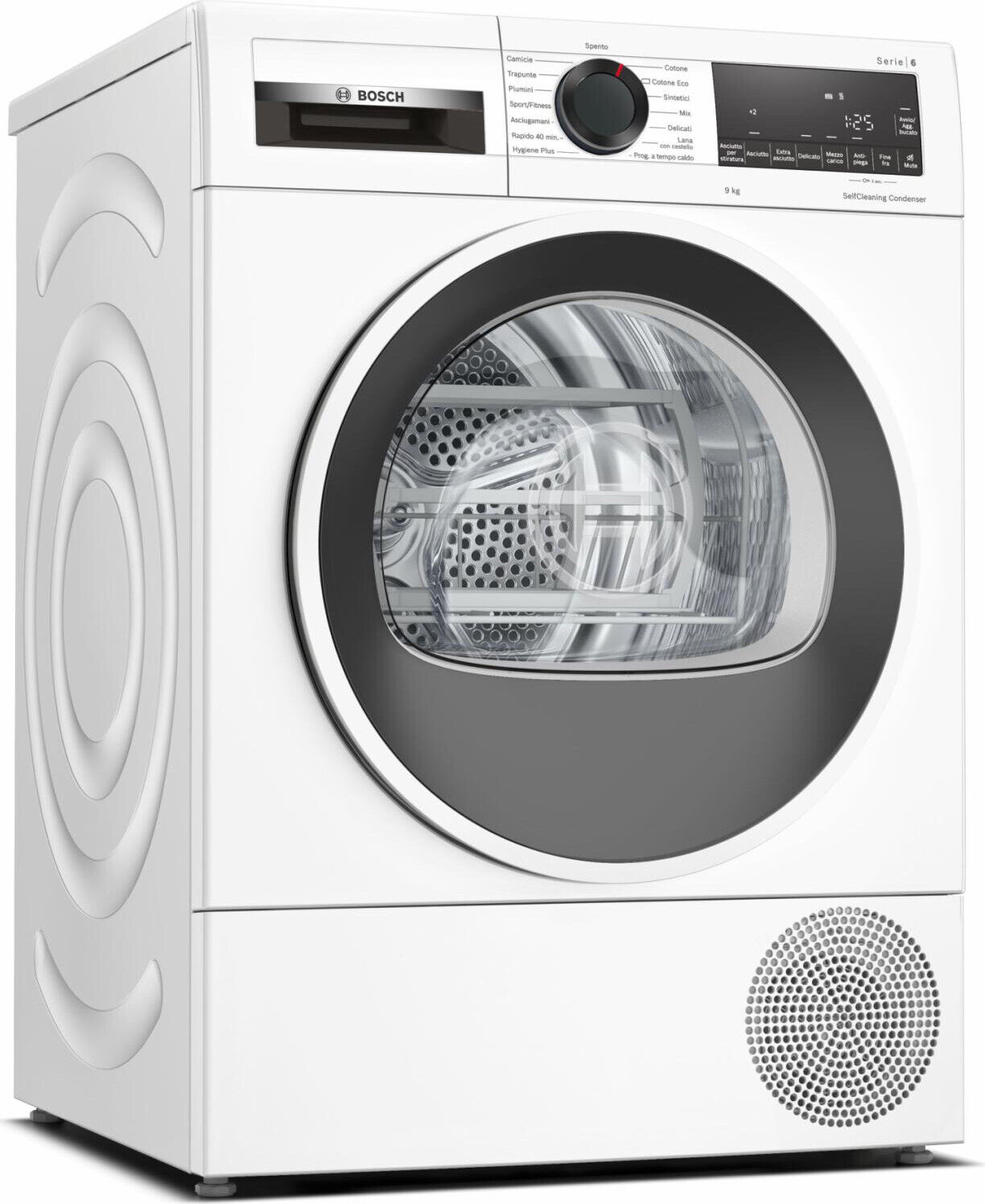 Bosch Asciugatrice 9 kg Classe A++ con pompa di calore WQG24506IT Serie 6
