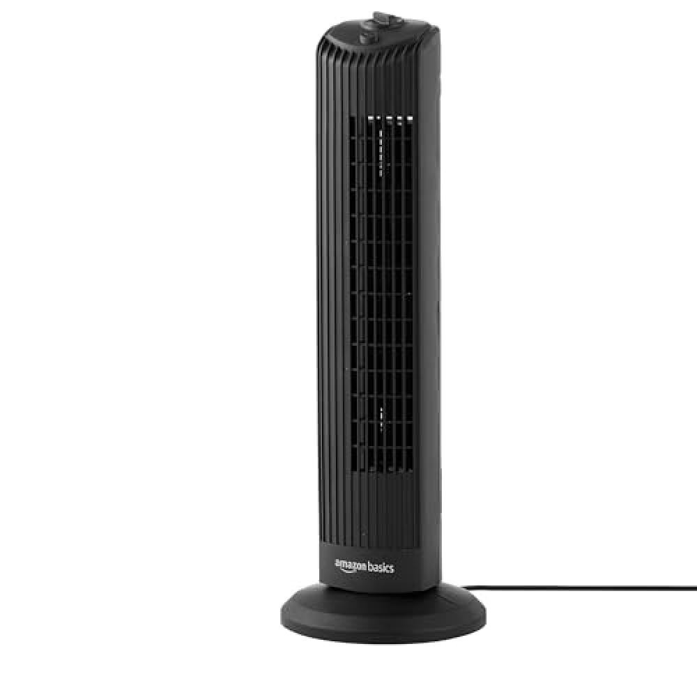 (TG. 71cm) Amazon Basics - Ventilatore a torre da 71 cm, per casa, con 3 opzioni