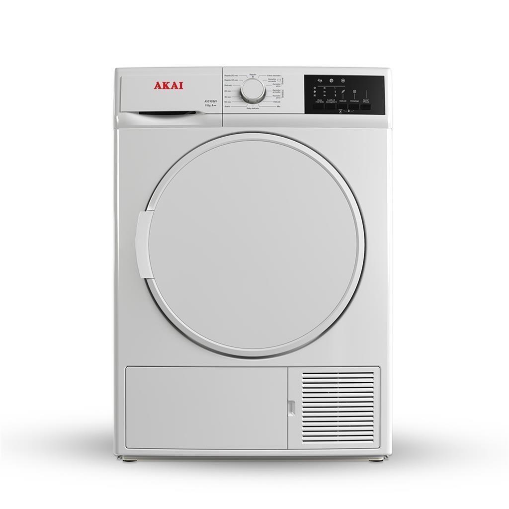 Asciugatrice 9 Kg con Pompa di Calore A++ 60 cm Bianco ASC9036V/T Akai