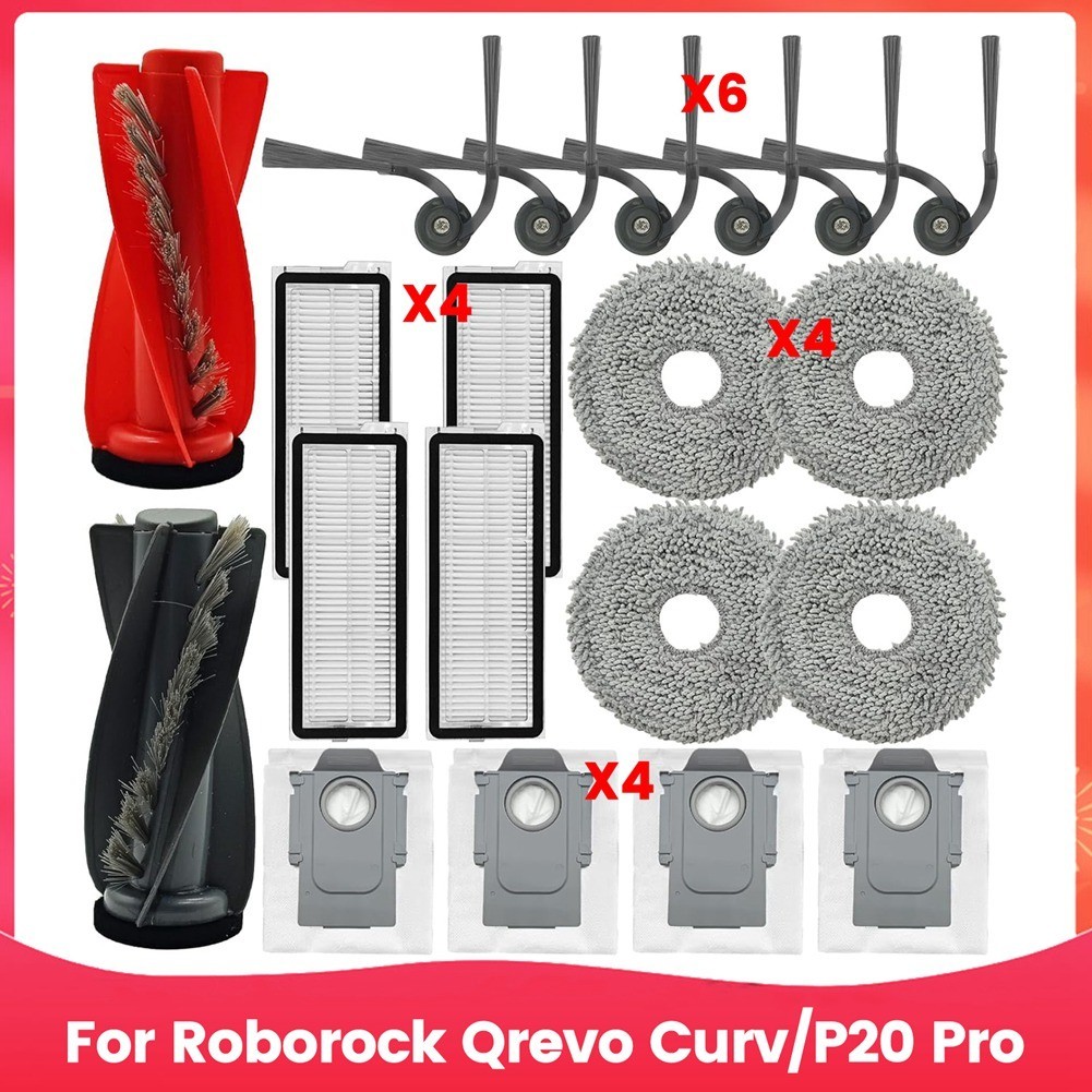 2X(Per  Qrevo Curv/P20 Pro Robot Aspirapolvere Doppie Spazzole Late5012