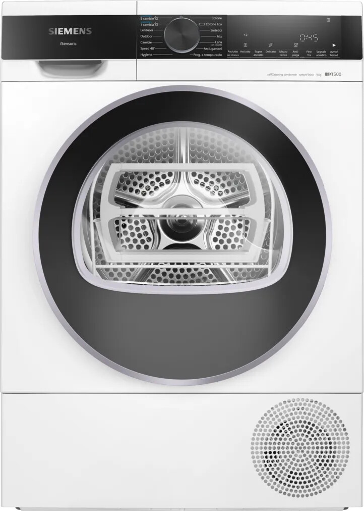 Siemens Asciugatrice a Pompa di Calore 9 Kg Classe A+++ 61 cm WQ45G2C0IT iQ500
