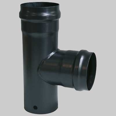 Raccordo a TEE Nero - FF dm 100