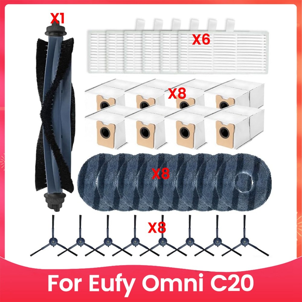 Per Aspirapolvere per  Omni C20 Spazzole Laterali Principali Filtri HEPA Pa9739