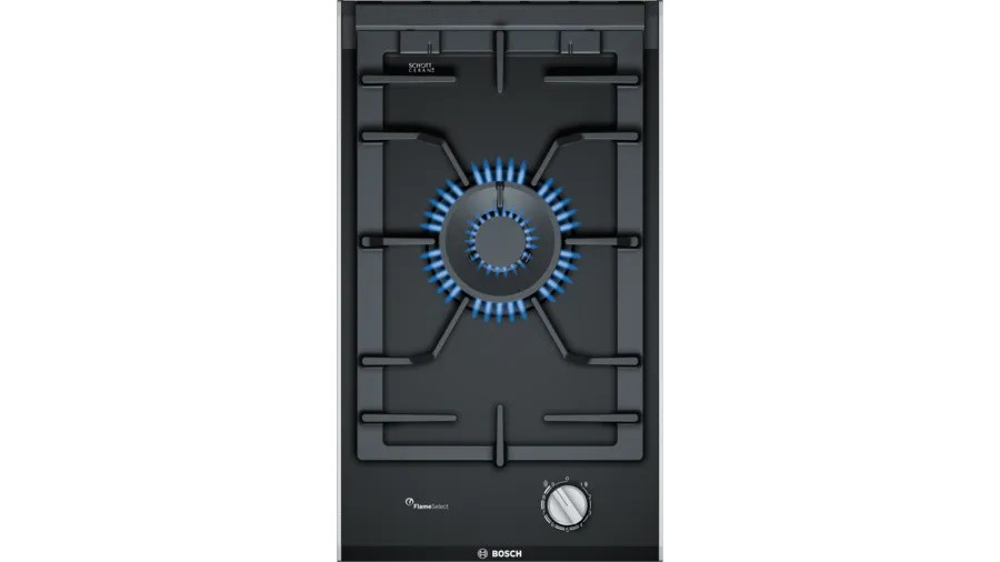 Bosch Serie 8 PRA3A6B70 piano cottura Nero Da incasso 30 cm Gas 1 Fornello(i)