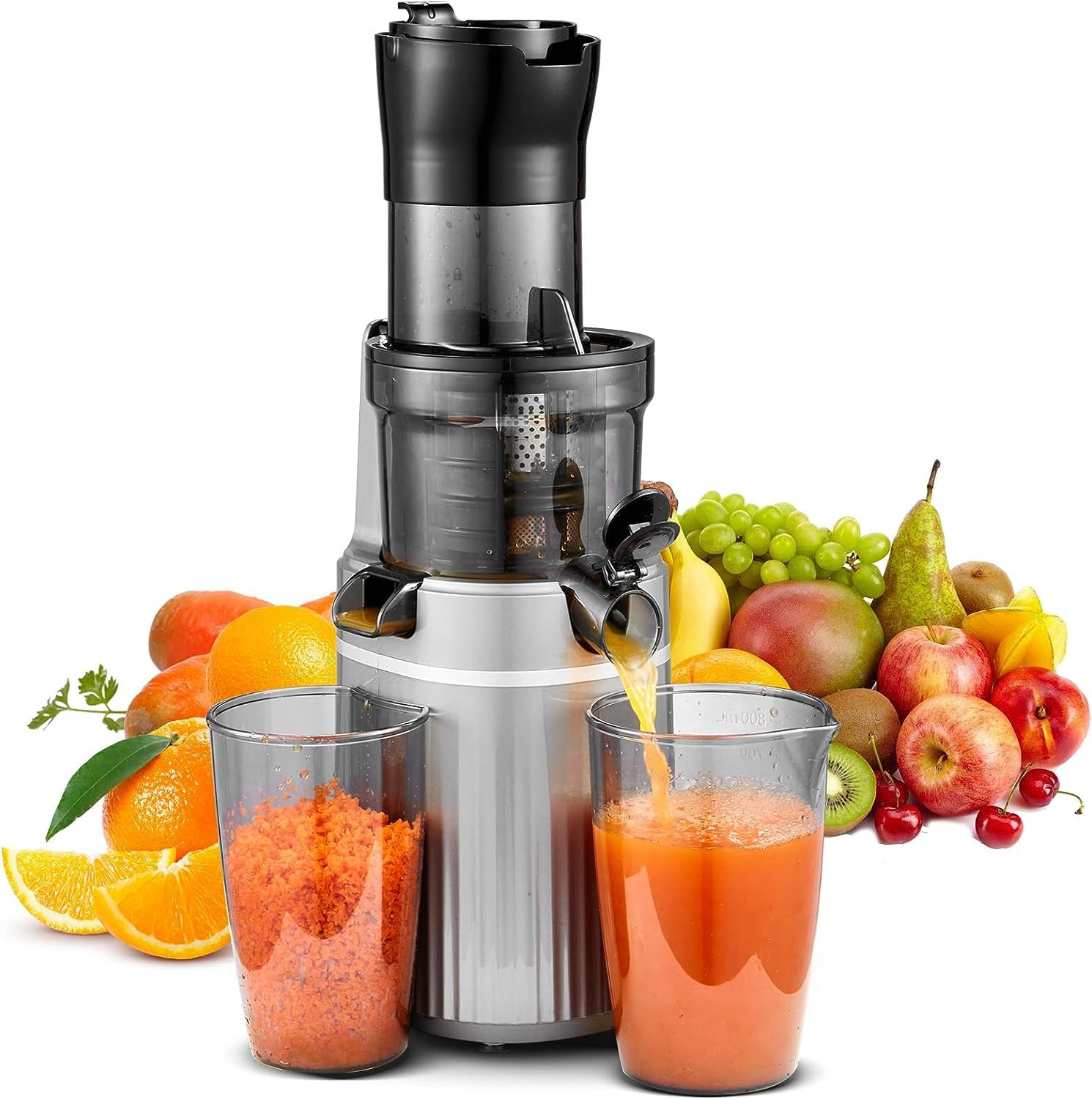 Aobosi Slow Juicer Entsafter Für Ganze Obst und Gemüse, Saftpresse (D3W)