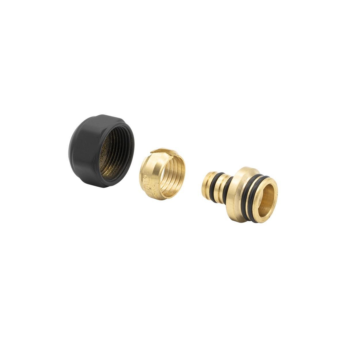 Raccordo Icma per tubo multistrato 16x2 nero