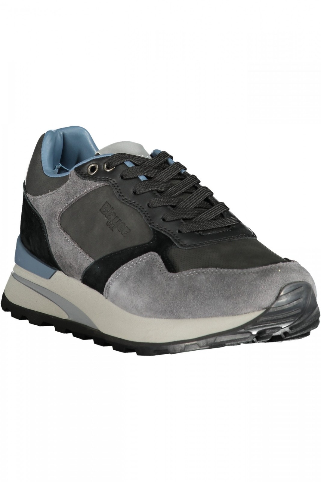 Blauer Calzature Uomo Sneakers Calzatura sportiva Grigio 40 Con Lacci, Dettagli