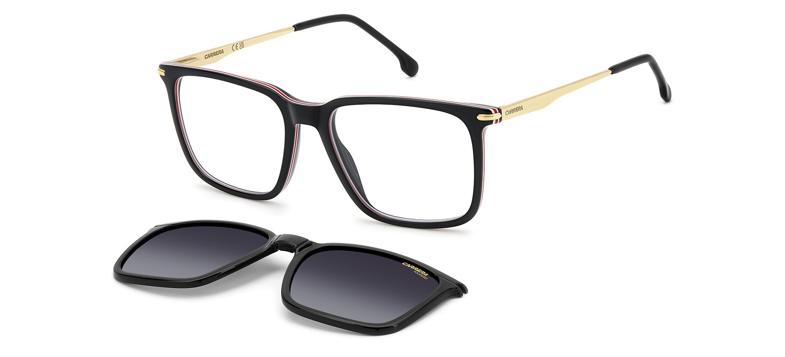 Occhiali da Sole Carrera CA 357/C BLACK GOLD/ GREY SHADED Polar 54/17/145 uomo