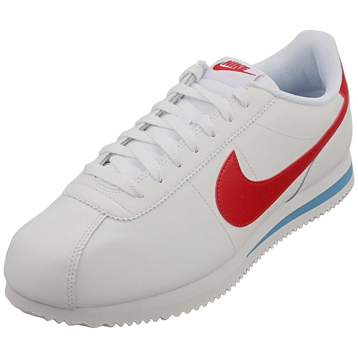 Nike Cortez Scarpe da Ginnastica Uomo Bianco Rosso - 41 EU