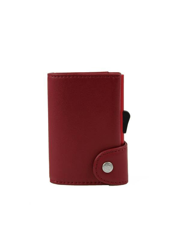 Portafoglio uomo pelle RFID C-secure CNWCH Ciliegia