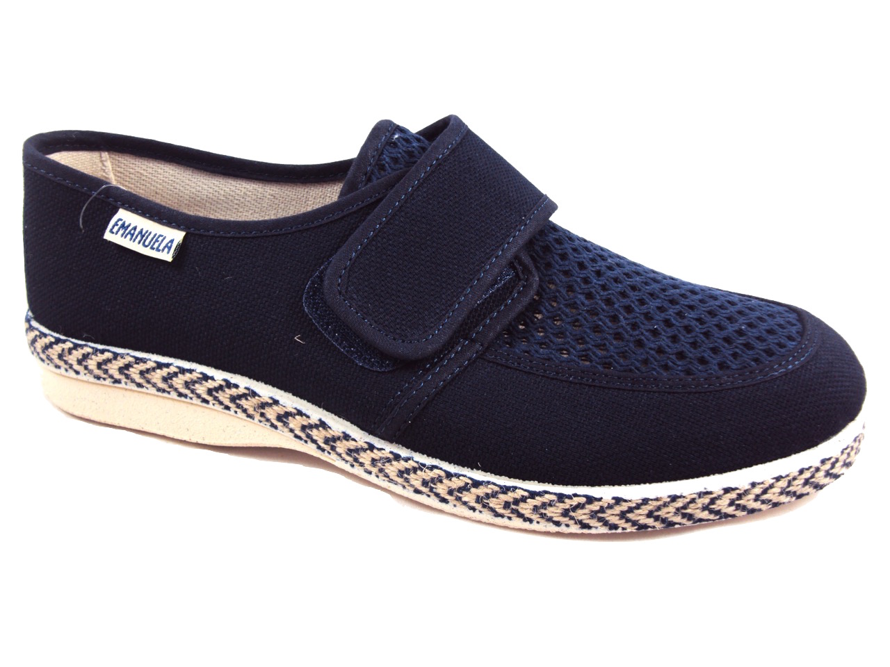 EMANUELA 5304 BLU PANTOFOLA UOMO MADE IN ITALY