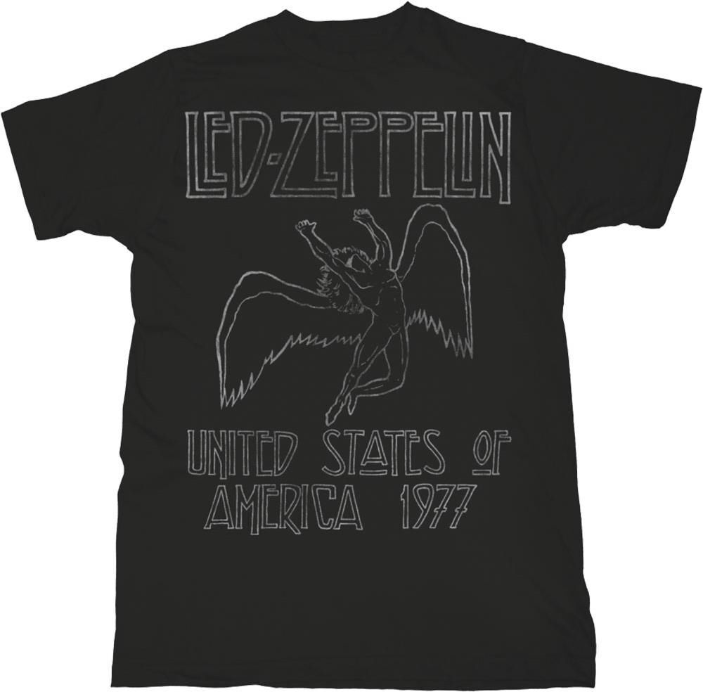 Abbigliamento Led Zeppelin: Rock Off - Usa 1977 (T-Shirt Unisex Tg. S)