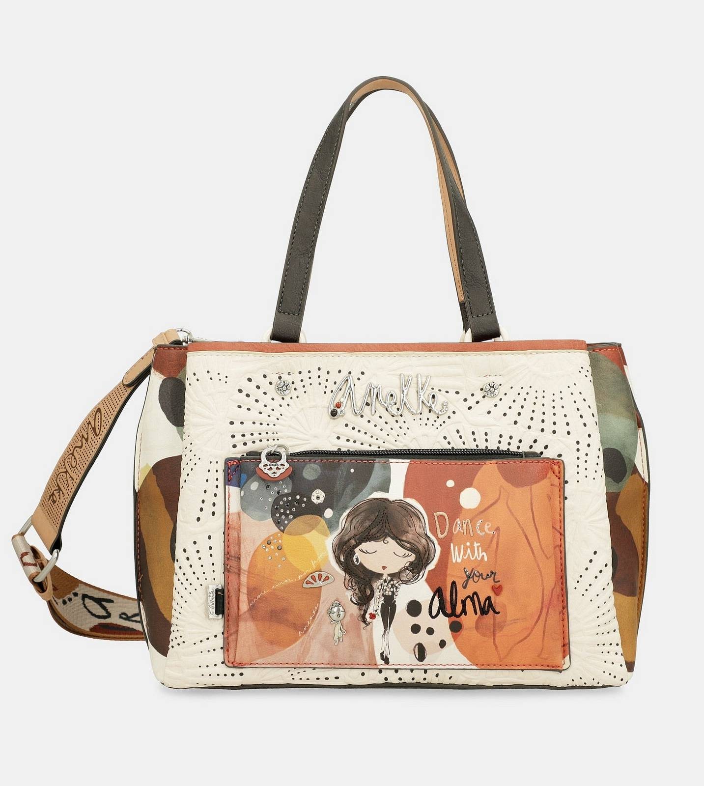 Anekke Alma Short Handle Bag Bianco - Borse Donna Borse A Mano