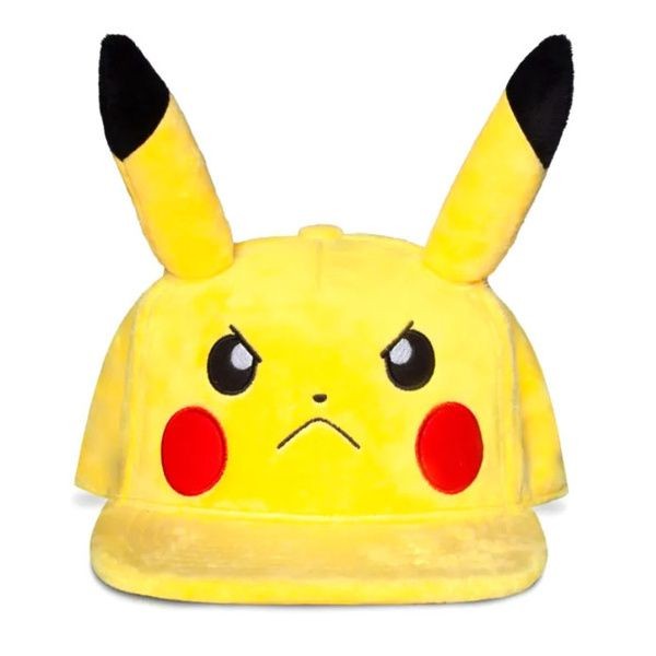 Cappello Pokemon Pikachu Mad Face Plush Difuzed - NH463802POK