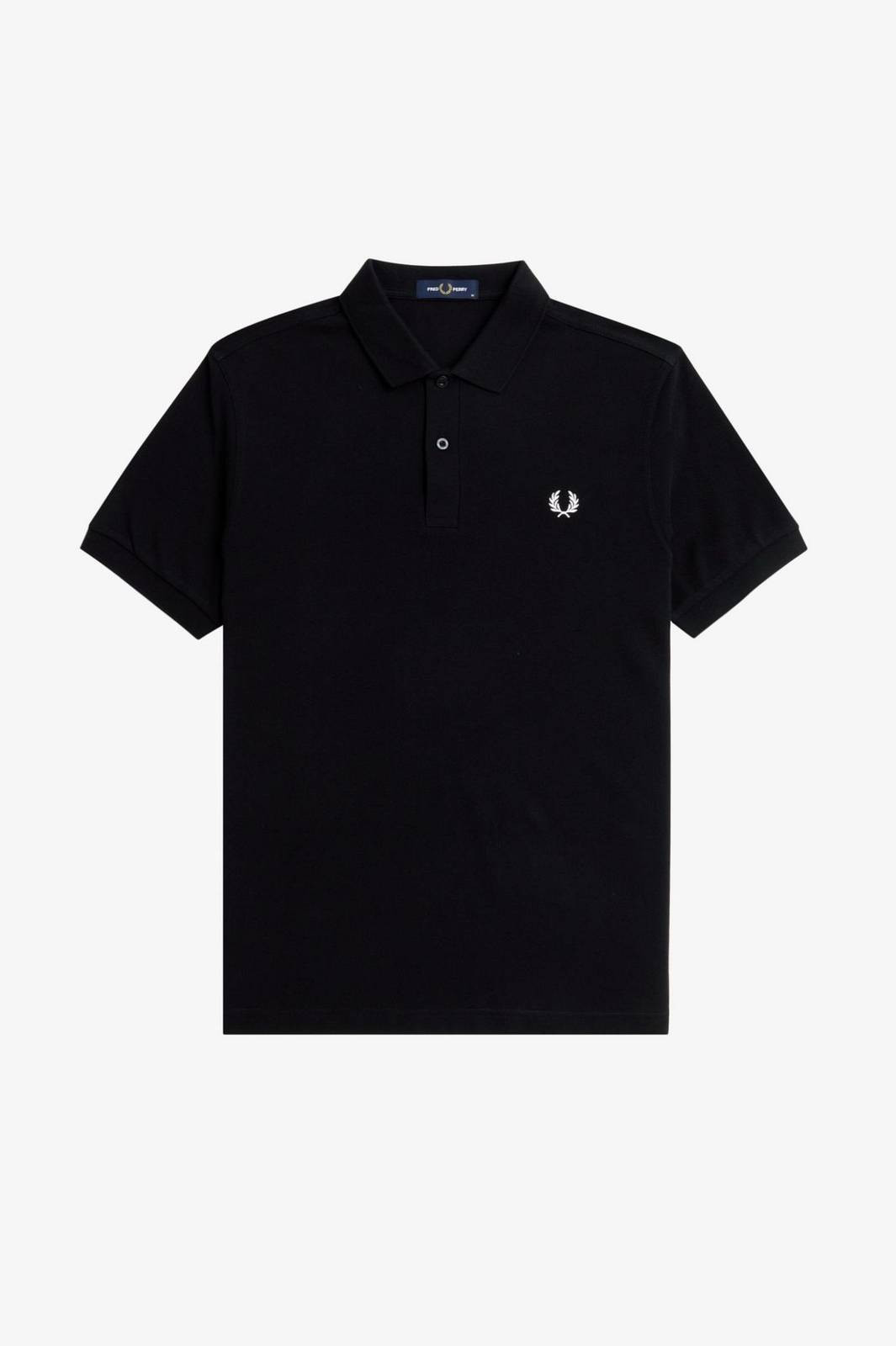 Fred Perry Polo Manica Corta Piquè Nero - Taglia M Abbigliamento Uomo Polo