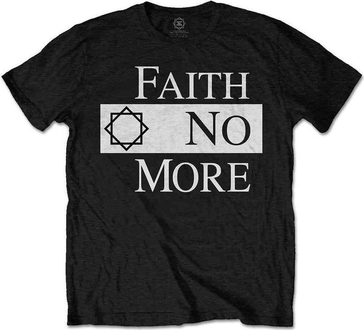 Abbigliamento Faith No More: Rock Off - Classic Logo V.2. (T-Shirt Unisex Tg. M)