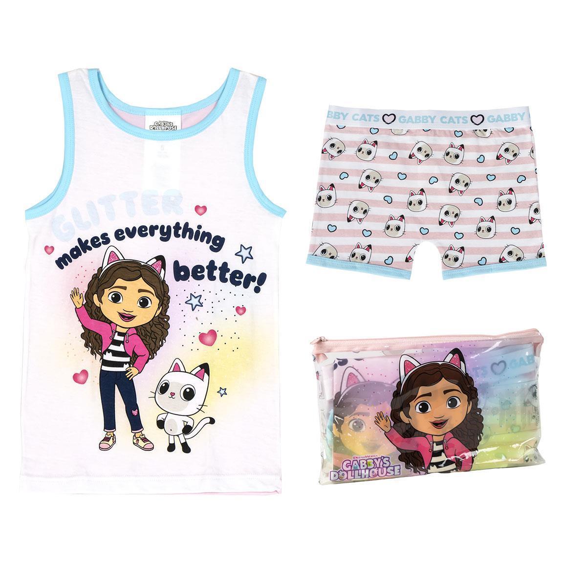 Bracciali Pyjamas Single Jersey Maglietta Gabby's Dollhouse ROSA 3 Anni FEMMINA