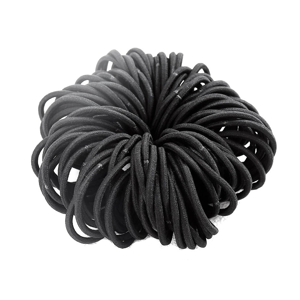 200 Pezzi Elastici per Capelli Neri Elastici per Capelli Elastici per Capel3166