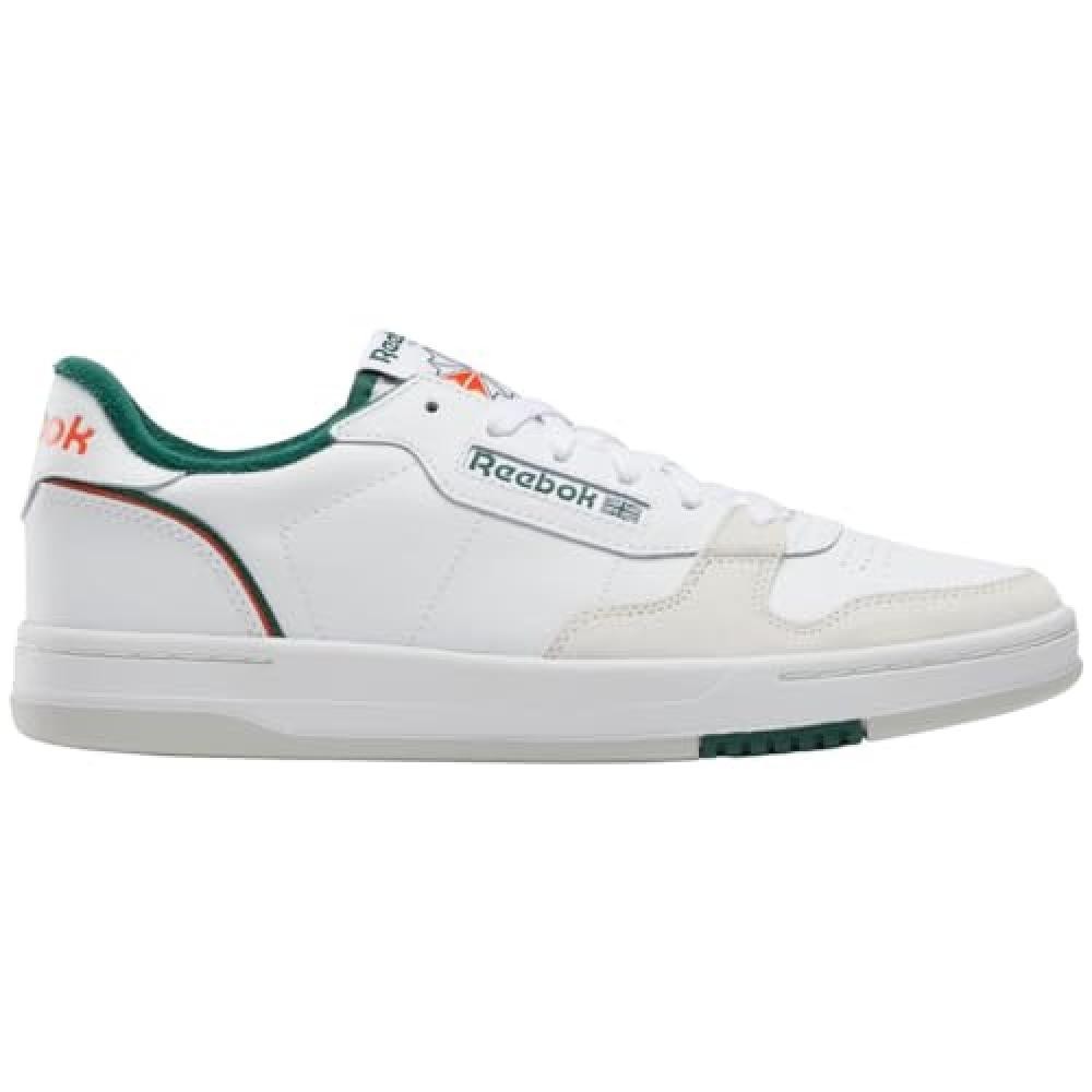 (TG. 42 EU) Reebok Phase Court, Sneaker Unisex-Adulto, White/White/Darkgreen, 42